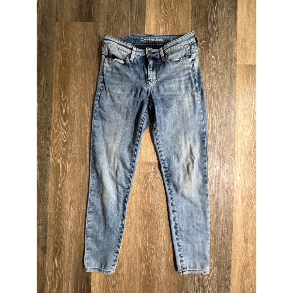 Calvin Klein Jeans‎ Ankle Legging Women 26 Blue Skinny Mid Rise Denim 2615